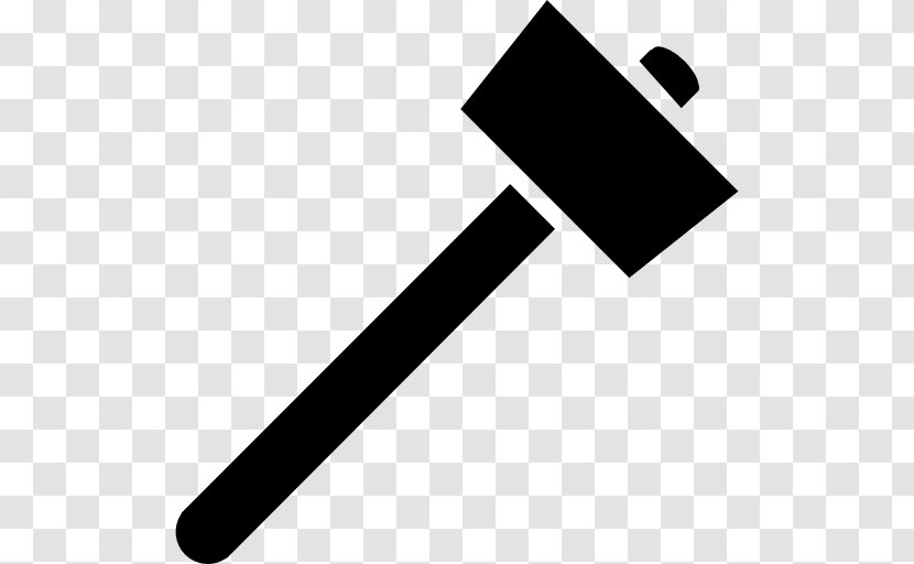 Ball-peen Hammer Tool - Black And White Transparent PNG