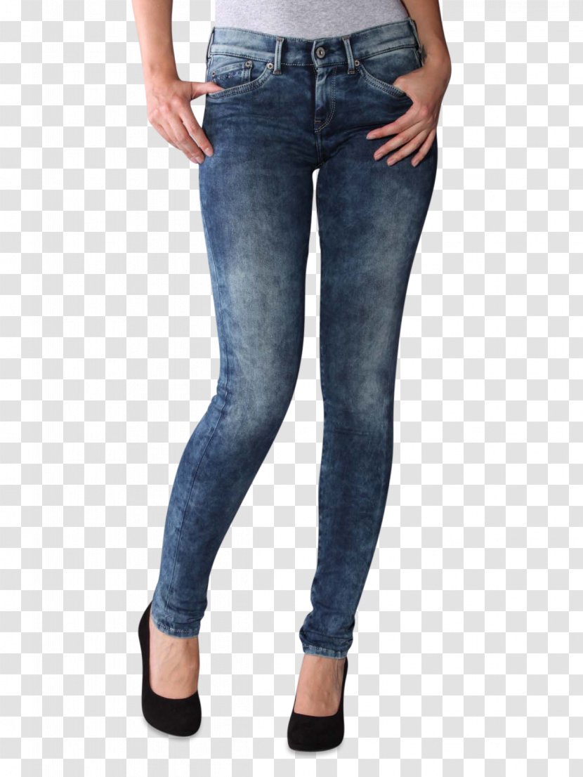 Pepe Jeans Denim Slim-fit Pants Mom - Watercolor - Tight Transparent PNG