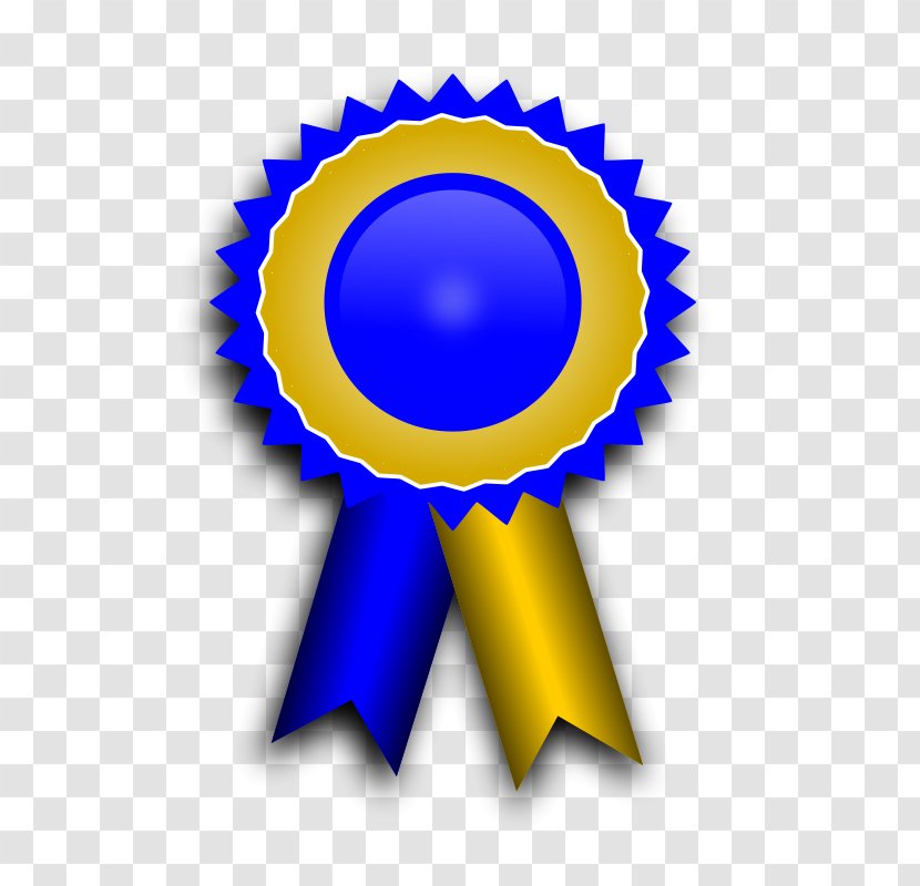 Clip Art Ribbon Prize Award Medal - Yellow Transparent PNG