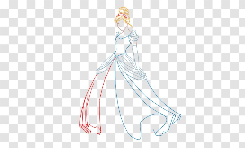 Drawing Clothing Sketch - Heart - Cindrella Transparent PNG