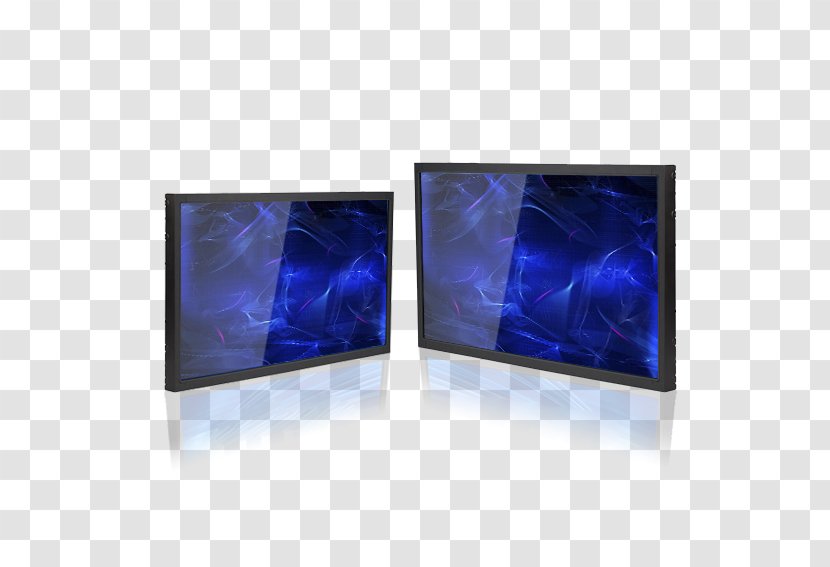 Cobalt Blue Display Device Glass Multimedia Transparent PNG