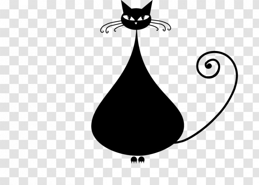 Black Cat Kitten Clip Art - Website - Cute Cartoon Transparent PNG