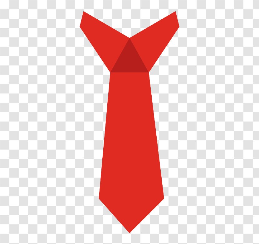 Red Necktie Drawing Gratis - Tie Transparent PNG