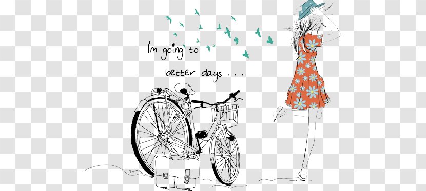 Drawing Fashion Visual Design Elements And Principles Illustration - Cartoon - Women Transparent PNG