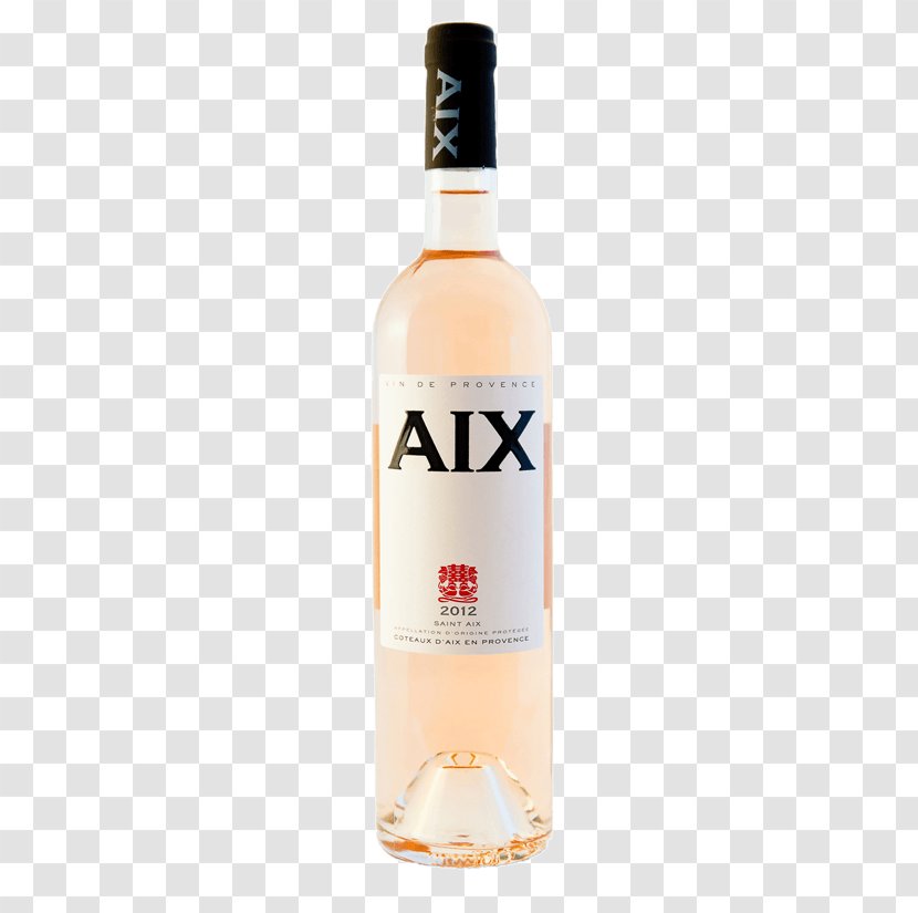 Aix-en-Provence Provence Wine Rosé Liqueur - Glass Bottle - Rose Transparent PNG