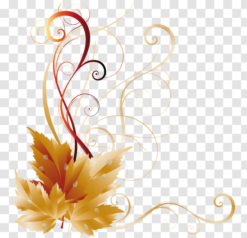 Autumn Maple Leaf Clip Art - Flora - Side Border Transparent PNG
