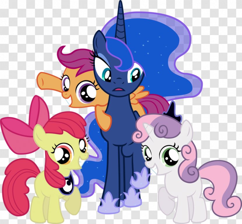 Princess Luna Sweetie Belle Pony Apple Bloom Rarity - Horse Like Mammal - Seventh Evening Of The Moon Transparent PNG
