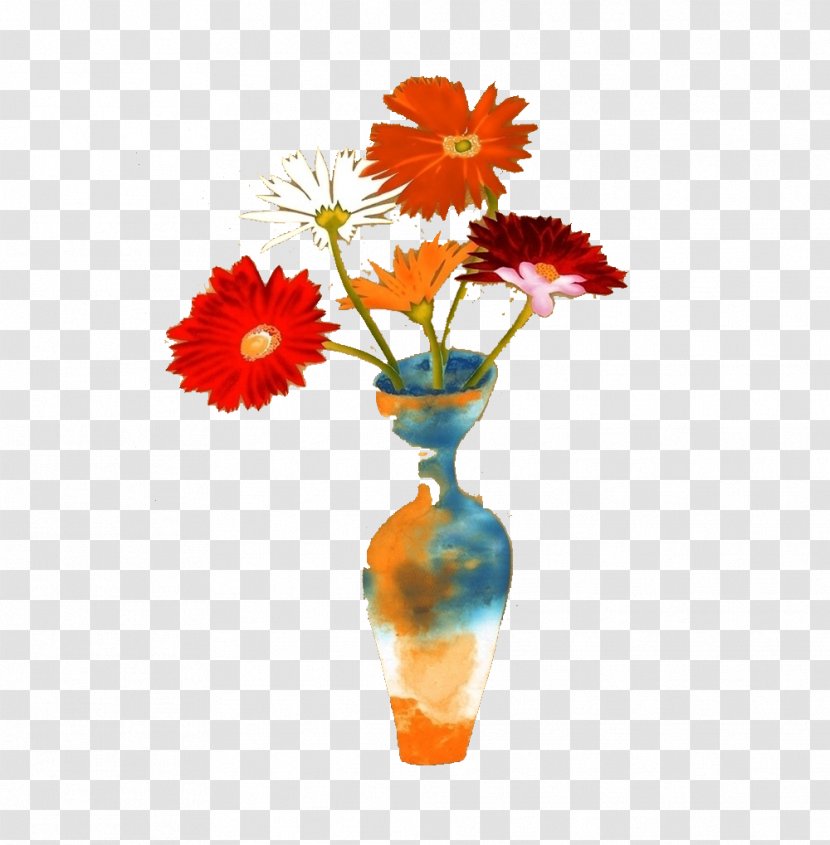 Oil Painting Vase Still Life - Flowers Transparent PNG