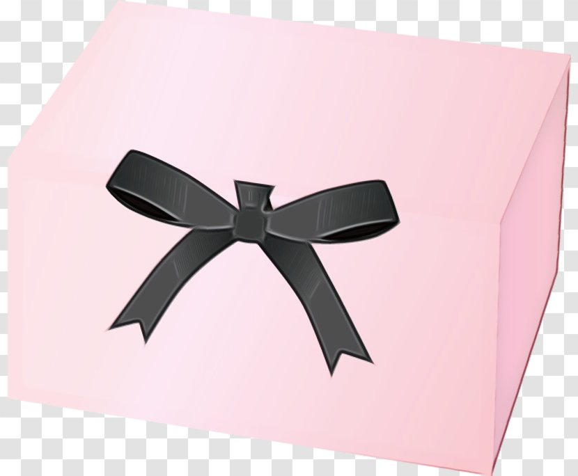 Pink Ribbon Present Box Gift Wrapping - Material Property - Fashion Accessory Paper Transparent PNG