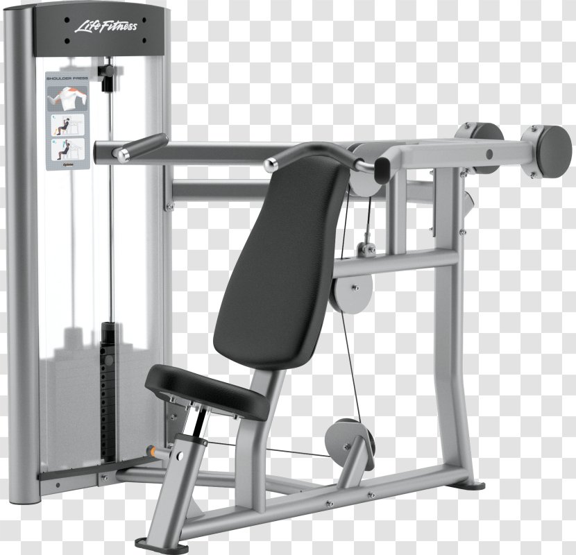 Exercise Equipment Overhead Press Bench Weight Training - Shoulder Transparent PNG