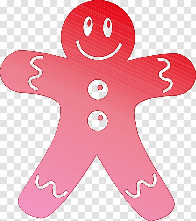 Gingerbread Man - Symbol - Magenta Transparent PNG