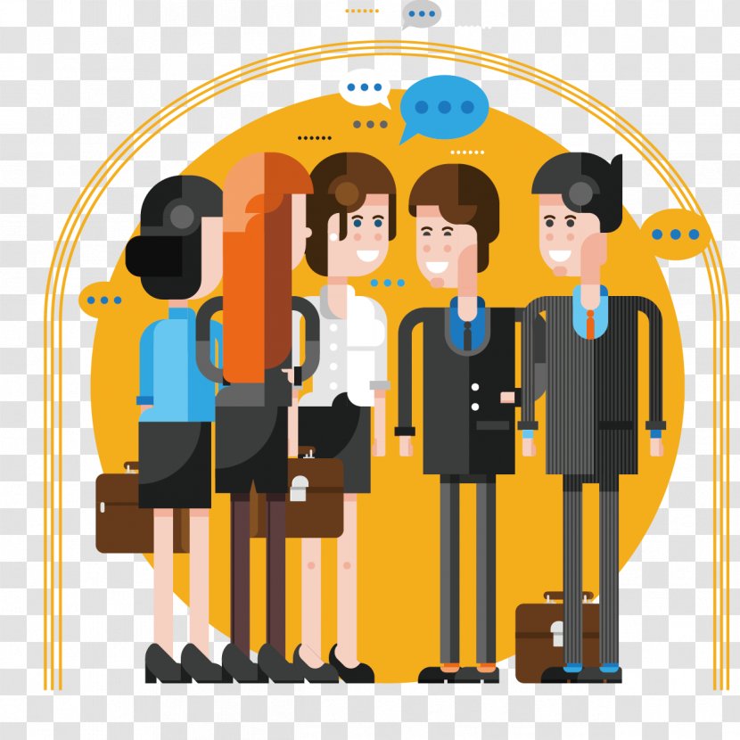 White-collar Worker - Overtime - Work Colleagues Meet Scene Vector Transparent PNG