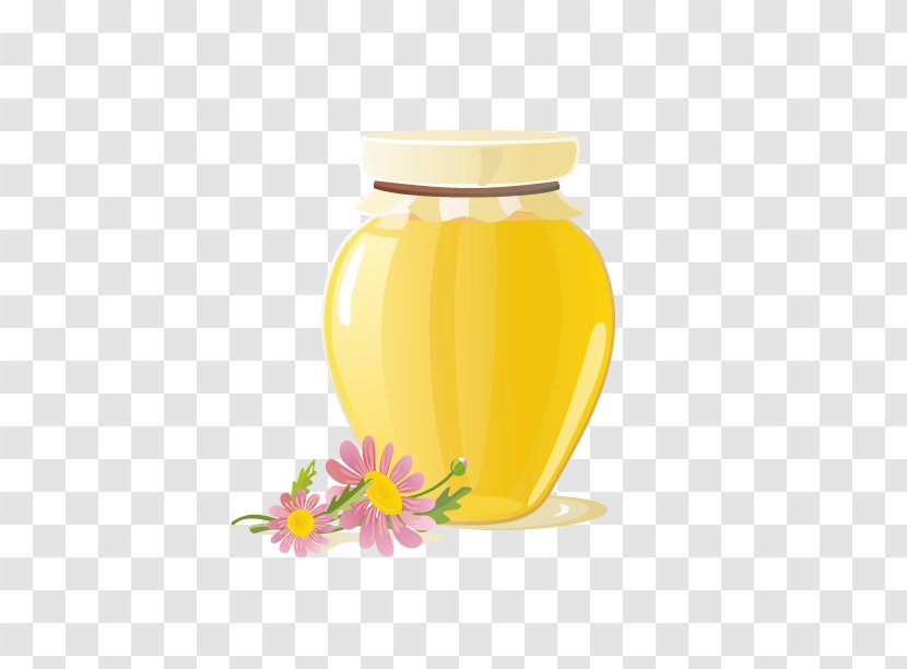 Honey Download - Hand-painted Bottle Of Transparent PNG