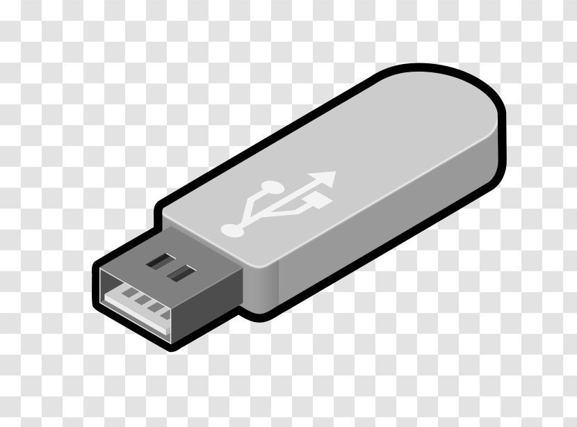 USB Flash Drives Hard Clip Art - Computer Component Transparent PNG