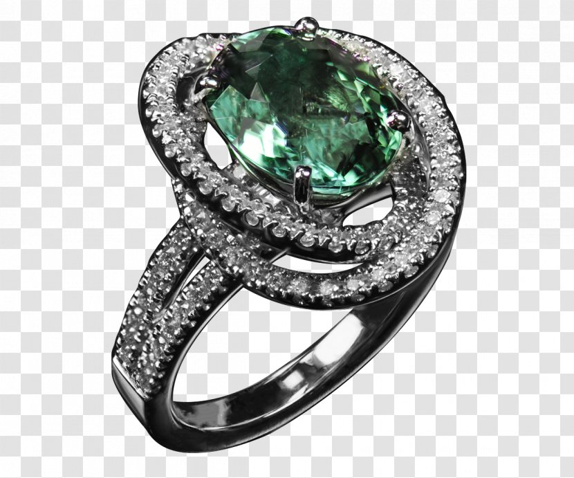 Emerald Ring Wedding Ceremony Supply Silver Diamond Transparent PNG