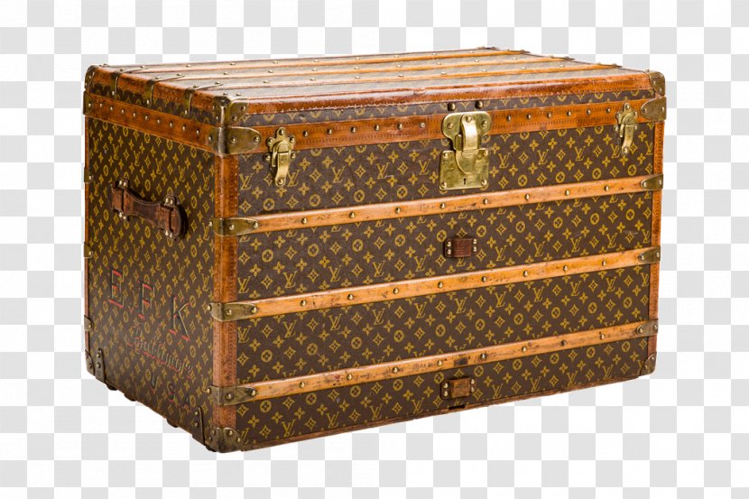 Trunk Louis Vuitton 1940s 1920s Monogram - Furniture - Old Transparent PNG