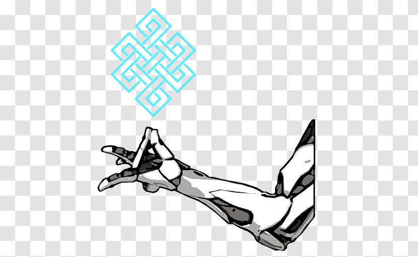 Endless Knot Tattoo Celtic Mehndi Henna - Monochrome - Symmetra Symbol Transparent PNG