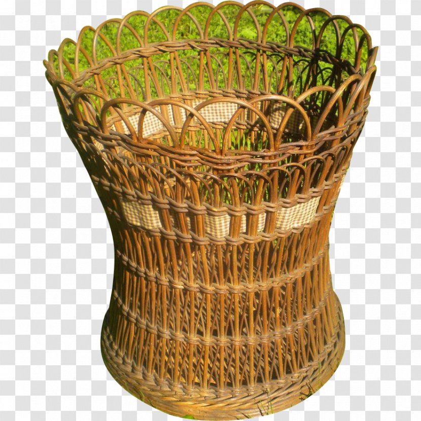 Antique Wicker Craft Vintage Clothing Collectable - Storage Basket Transparent PNG