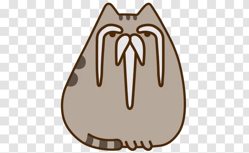 Pusheen Sticker Cat Telegram Die Cutting Transparent PNG