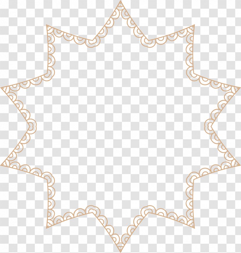 Necklace Pattern - Chain - Lace Star Logo Transparent PNG