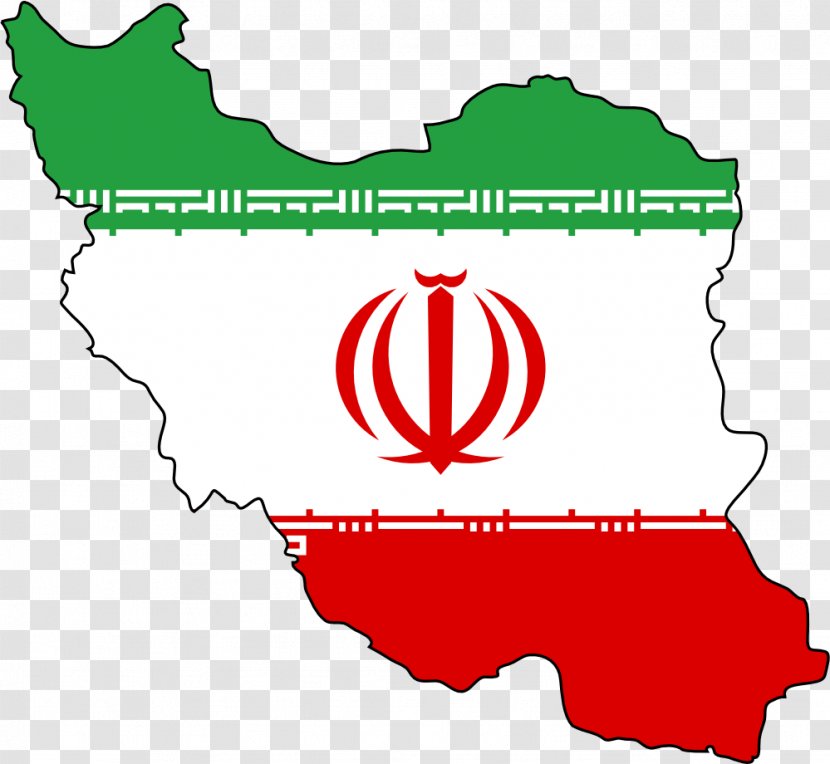 Flag Of Iran Map - Blank - Indonesia Transparent PNG