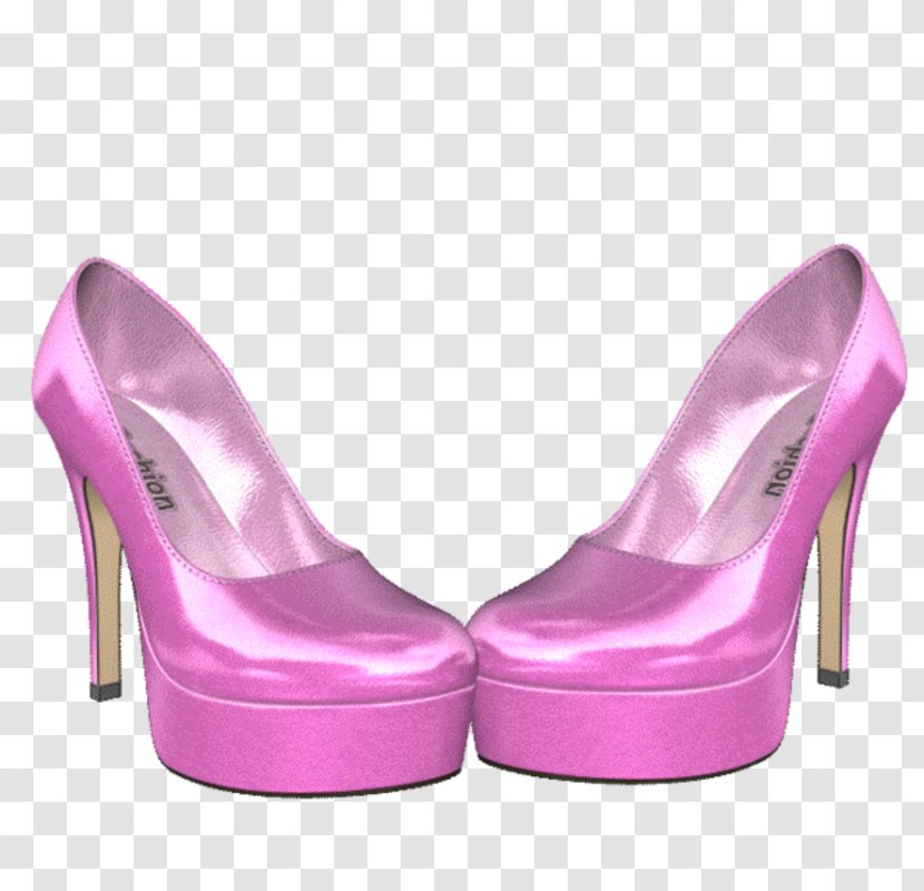 High-heeled Shoe Pink Fashion - Designer - Tushled Transparent PNG