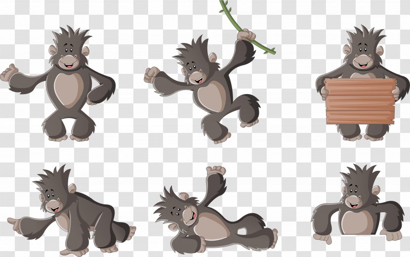 Photography Drawing - Western Lowland Gorilla - Monkey Transparent PNG