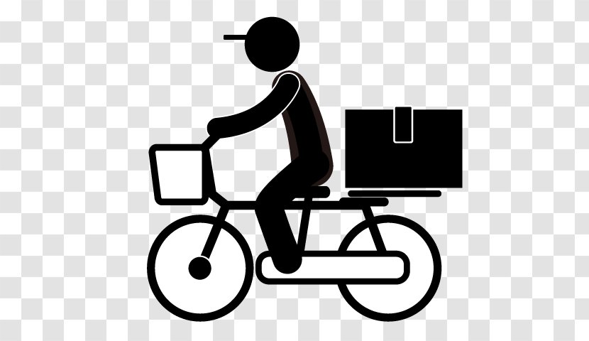 一徳塾 Pictogram Clip Art - Cycling - Delivery Bike Transparent PNG