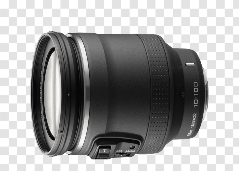 Nikon 1 V1 1-mount Nikkor VR 10-100mm F/4.5-5.6 PD-Zoom Zoom F/4.0-5.6 - Camera Lens Transparent PNG