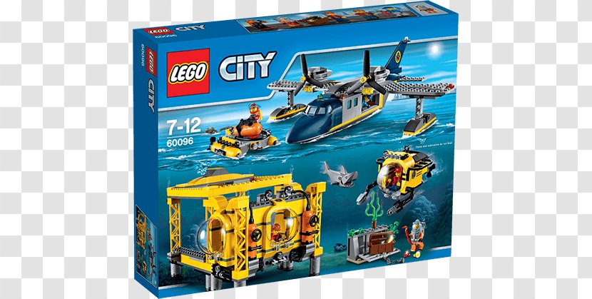 Lego City LEGO 60096 Deep Sea Operation Base Toy 60124 Volcano Exploration Transparent PNG