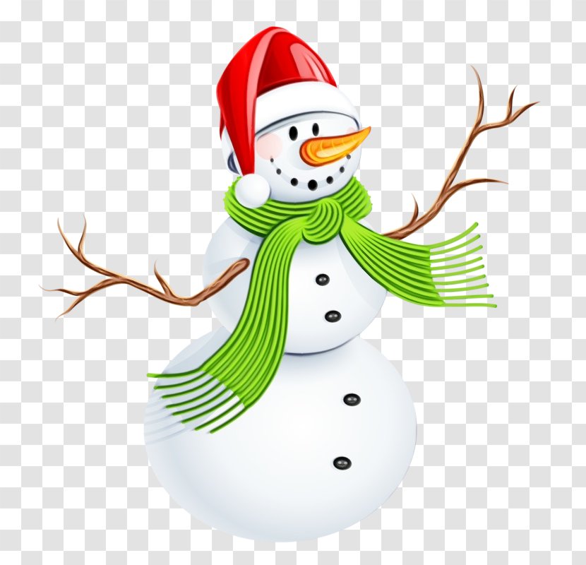 Snowman - Paint - Christmas Transparent PNG