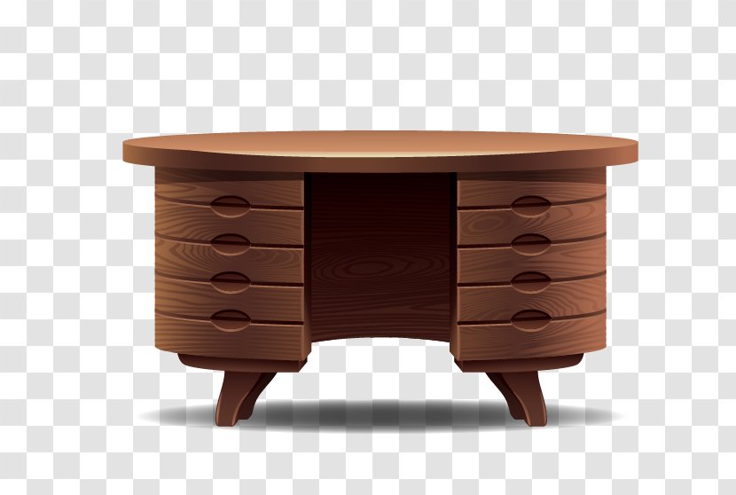 Table Nightstand Furniture Cabinetry Bedroom - Wood Stain - A Work Desk. Transparent PNG