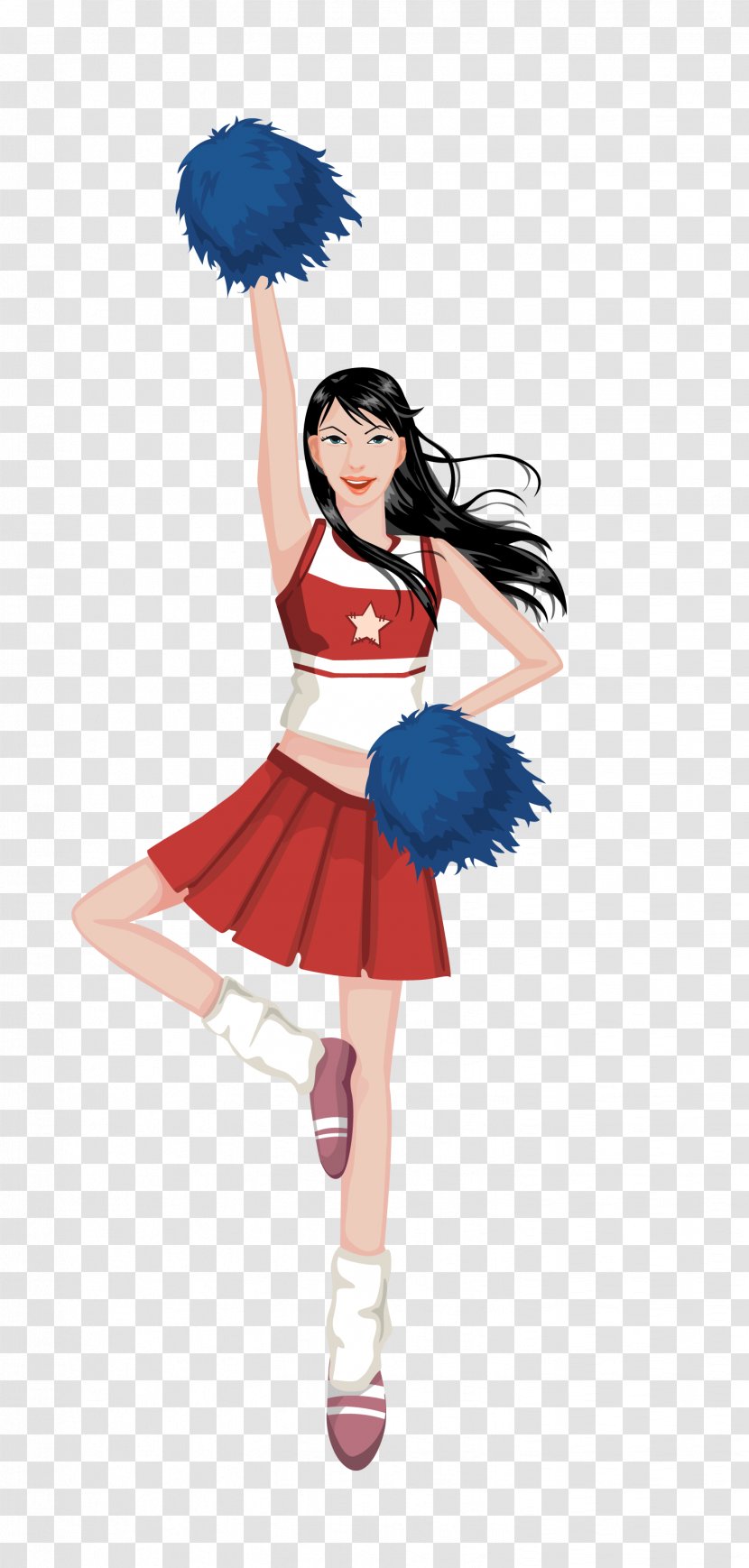 Cartoon Cheerleader Illustration - Tree - Cheerleaders Transparent PNG