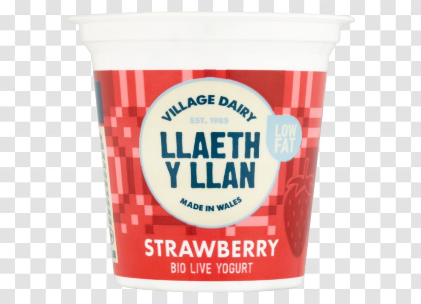 Cream Milk Peach Melba Flavor Yoghurt - Small Strawberry Transparent PNG