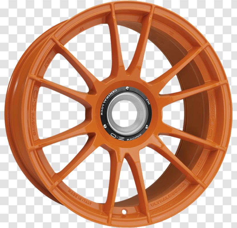Car OZ Group Rim Alloy Wheel Autofelge - Red Transparent PNG