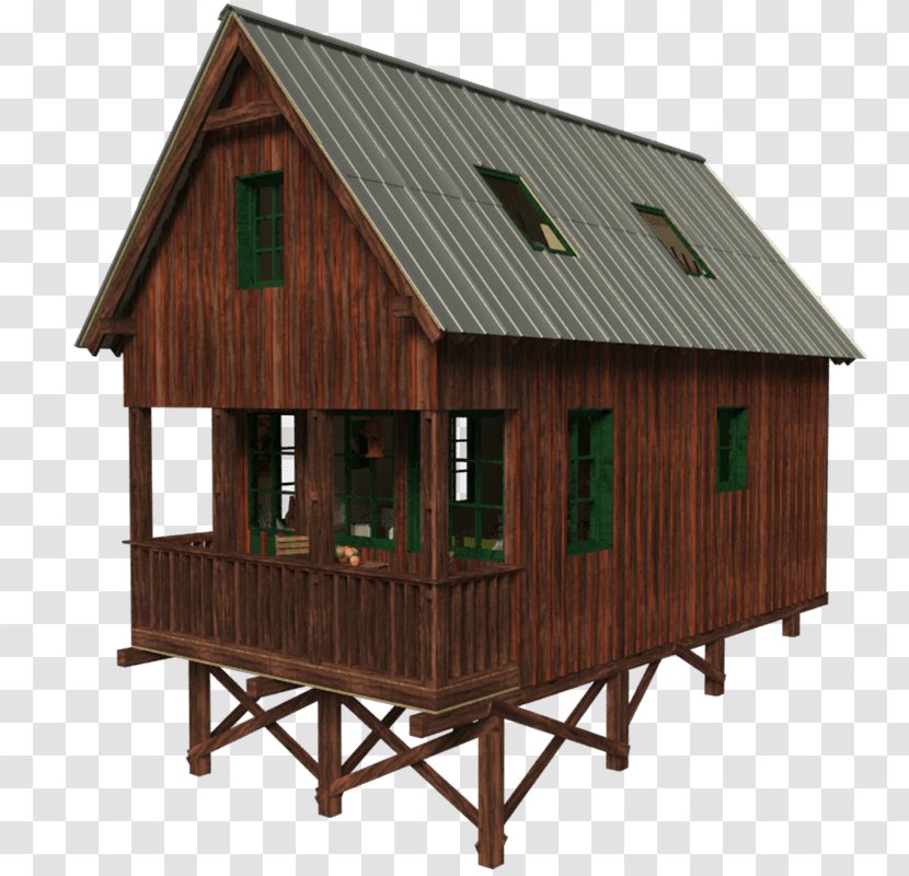 Loft House Plan Tiny Movement Log Cabin - Cottage Transparent PNG