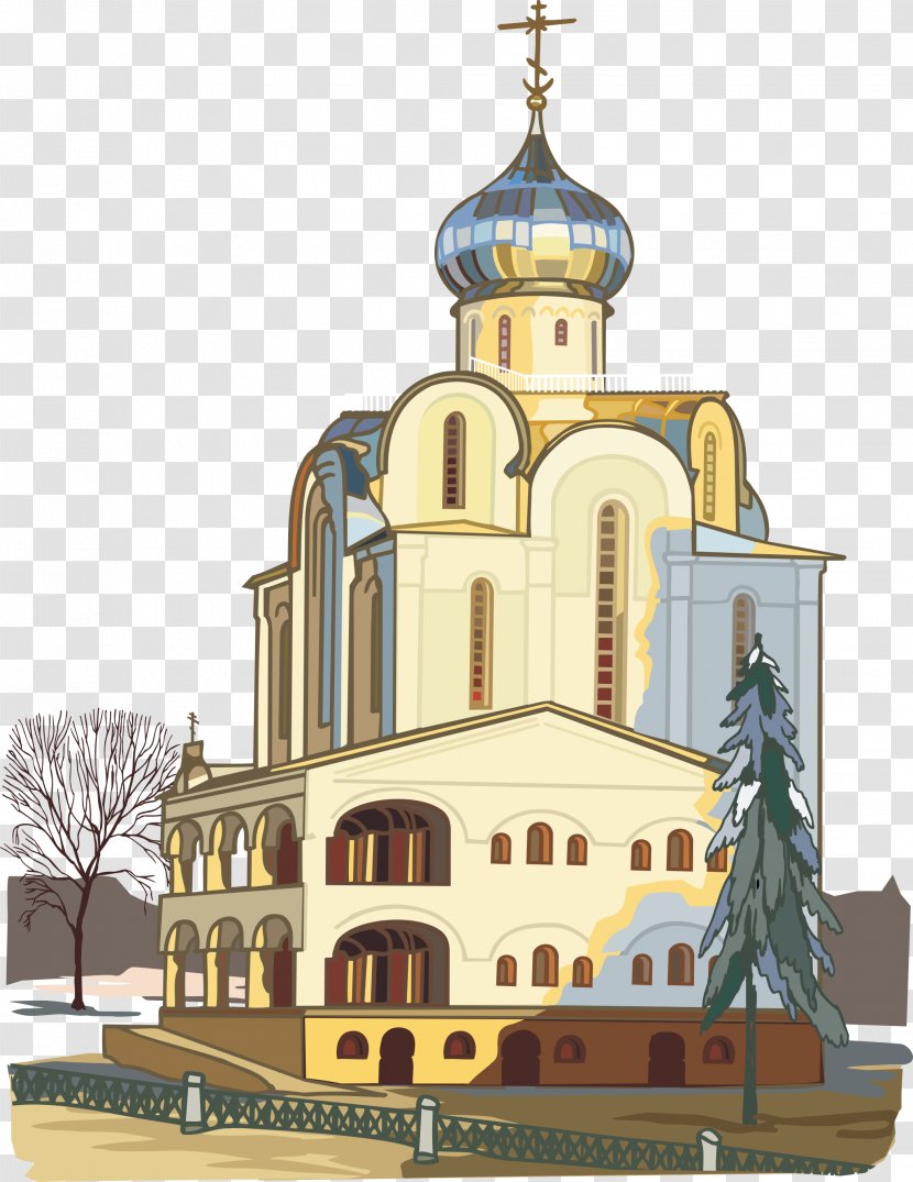 Saint Basils Cathedral Temple Eastern Orthodox Church Architecture Clip Art - Dome - Castle Transparent PNG