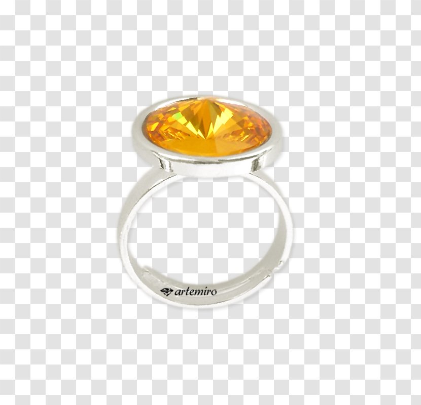 Swarovski Retail Store Rivoli Ring Rue De Silver Amber - Yellow Transparent PNG