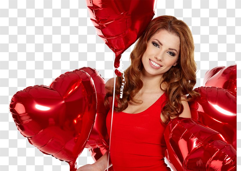 Toy Balloon Heart Red Valentine's Day - Tree Transparent PNG