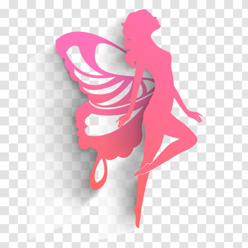 International Womens Day Happiness Wish Woman March 8 - Flower - Elegant Pink Wings Transparent PNG
