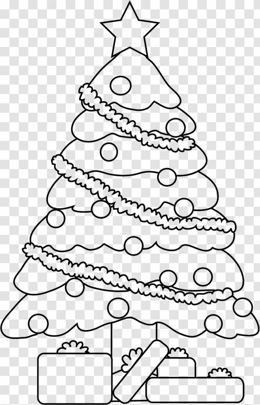 Line Art Clip Drawing Christmas Tree Transparent PNG