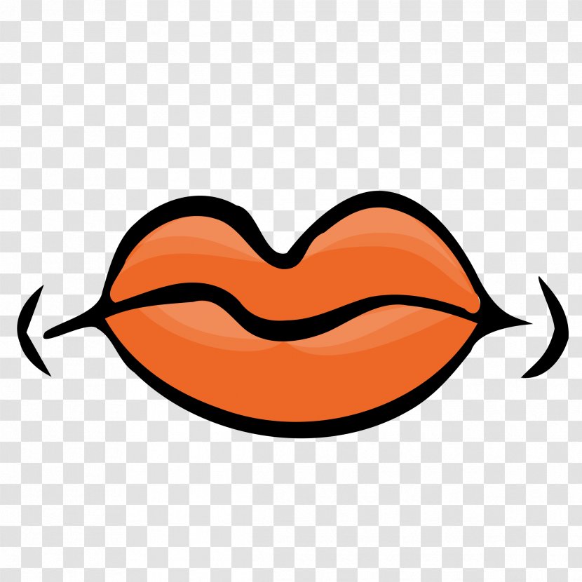 Lip Mouth Clip Art - Heart - Closed Transparent PNG