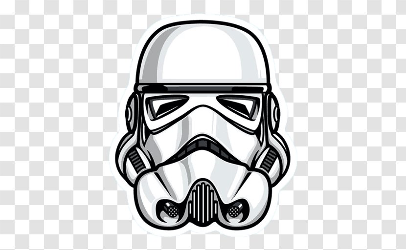 Star Wars Sticker Stormtrooper Lacrosse Protective Gear Clip Art - Smile Transparent PNG