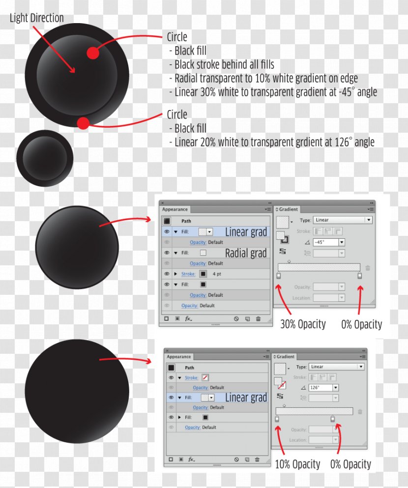 Résumé Template Light Illustrator - Golden Ratio - Effect Button Transparent PNG