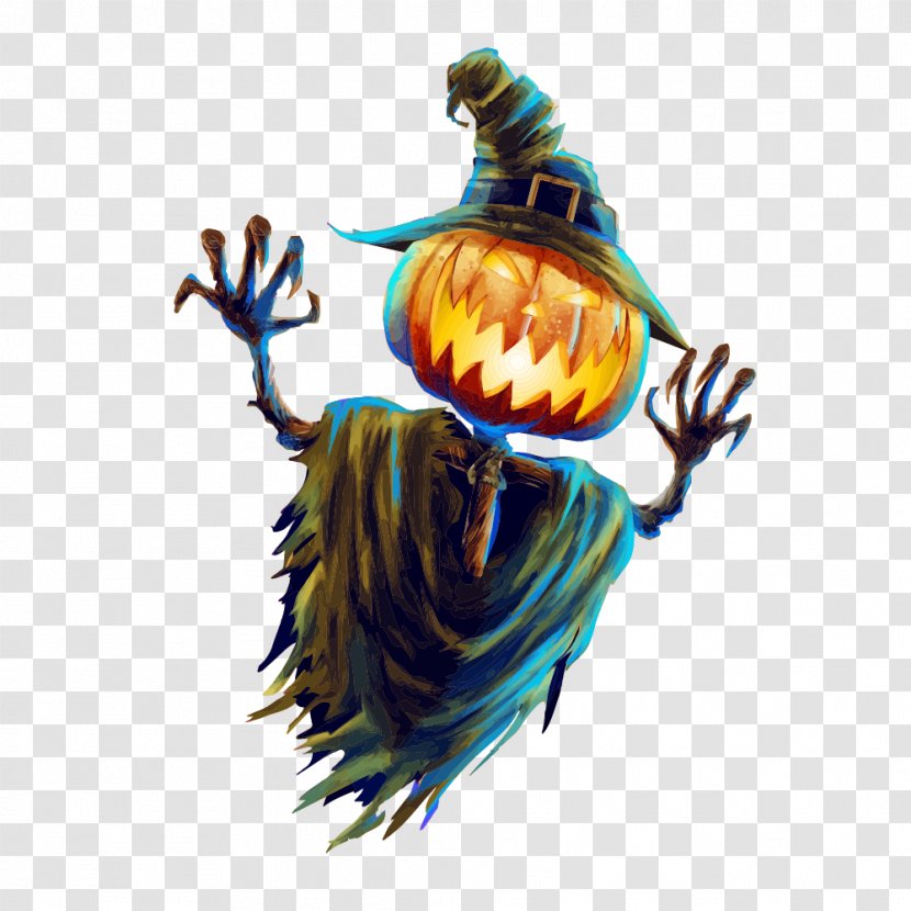 Halloween Poster Jack-o'-lantern Party - Free Pumpkin Ghost Pull Material Transparent PNG