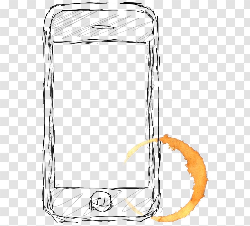 Picture Frames Line Art - Yellow - Fashion Phones Transparent PNG