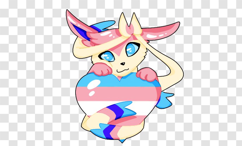 Sylveon Pokémon Art Clip - Watercolor - Lgbt Transparent PNG