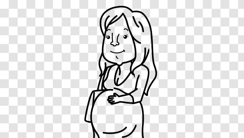 Coloring Book Pregnancy Woman Mother Child - Watercolor Transparent PNG