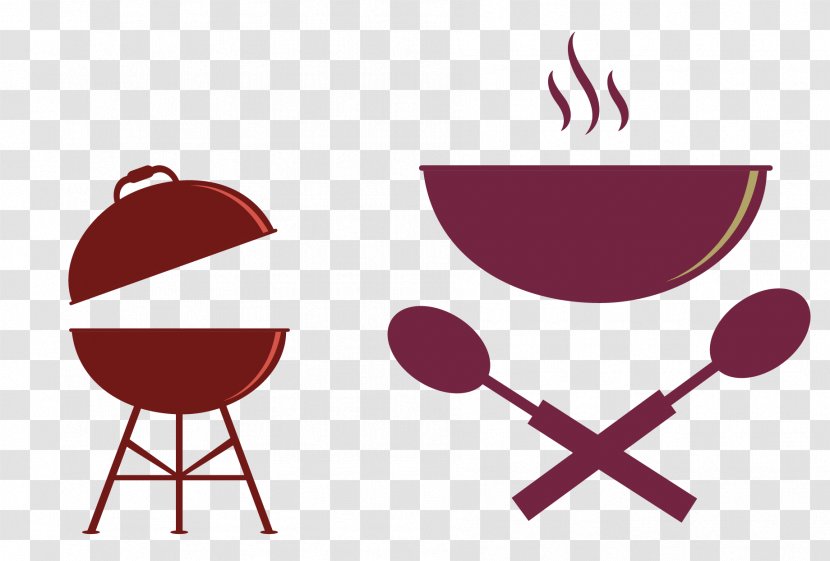 Barbecue Poster - Vector Kitchen Utensils Transparent PNG
