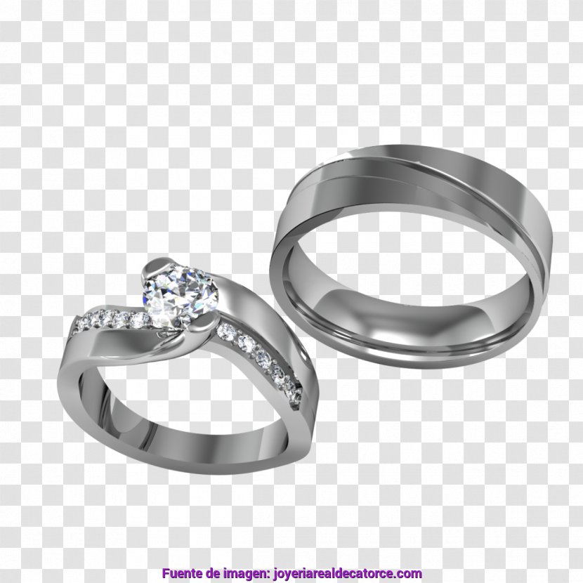 Wedding Ring Silver Jewellery - Metal Transparent PNG